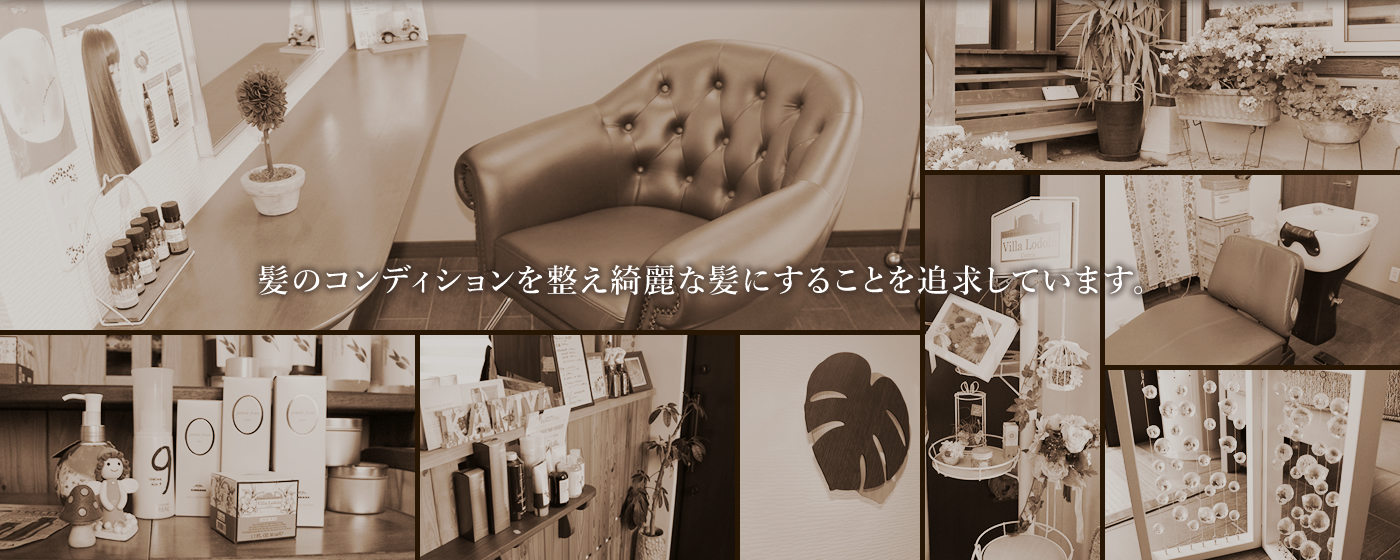 髪のコンディションを整え綺麗な髪にすることを追求しています。